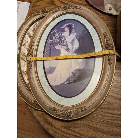 Vintage 70s mirror and print set,wall decor,home co